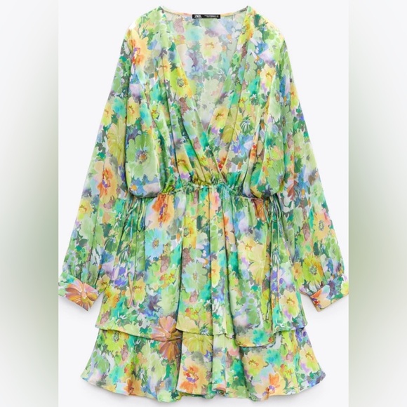 FLORAL PRINT DRESS - Picture 1 of 14